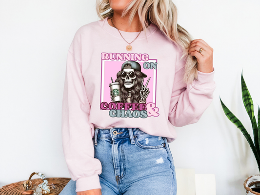 Pink Running On Coffee & Chaos