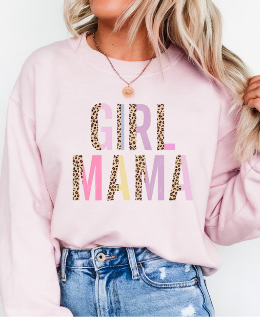 Pink Leopard Girl Mama