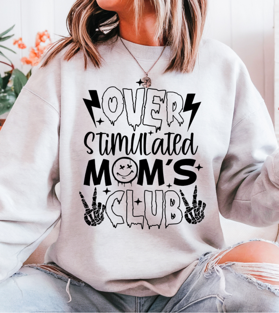 Grey Overstimulated Moms Club