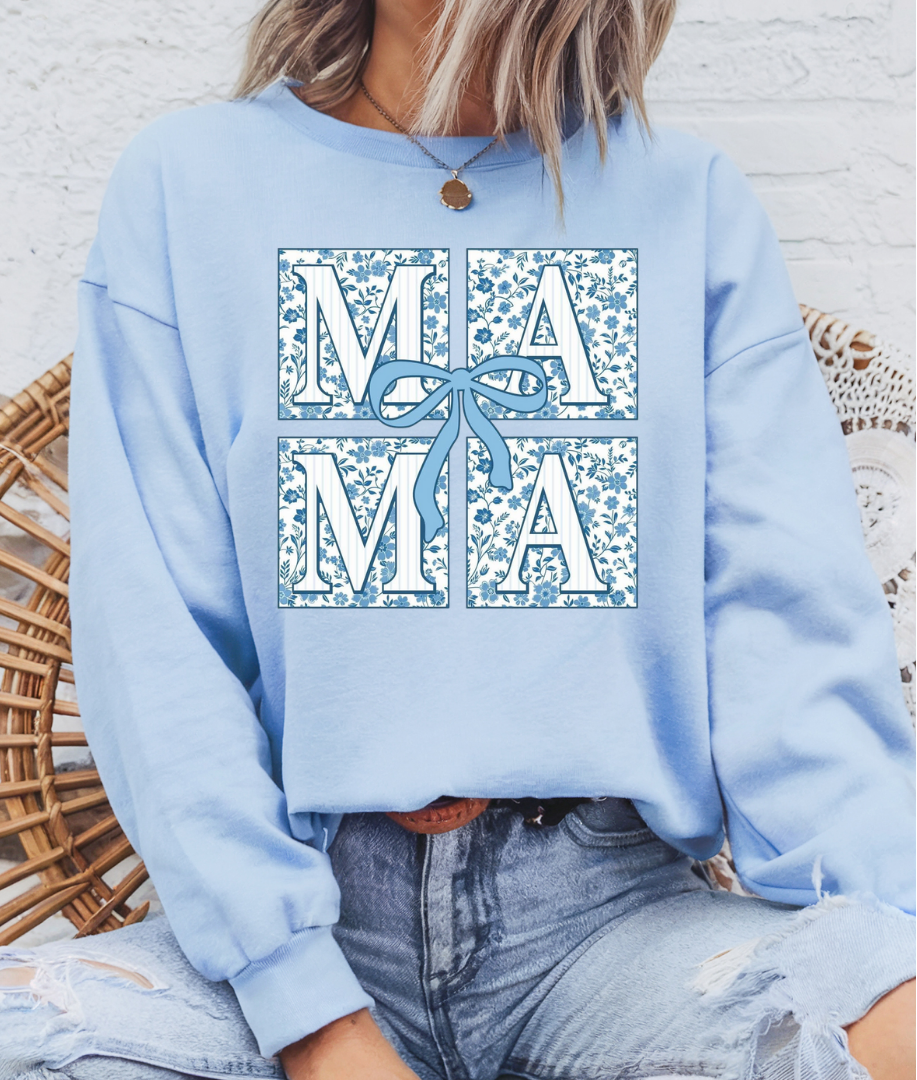 Blue Floral Mama