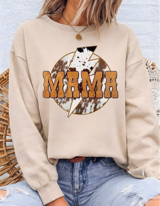 Sand Cowhide Mama