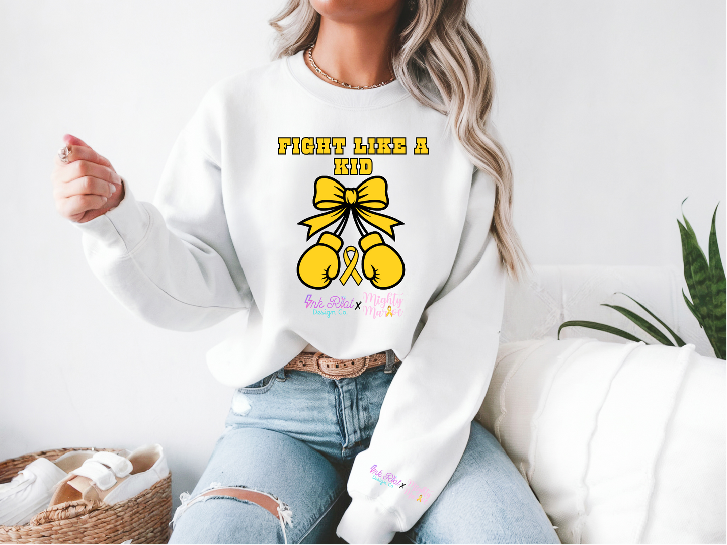 Mighty Marloe Fight Like A Kid Sweatshirt