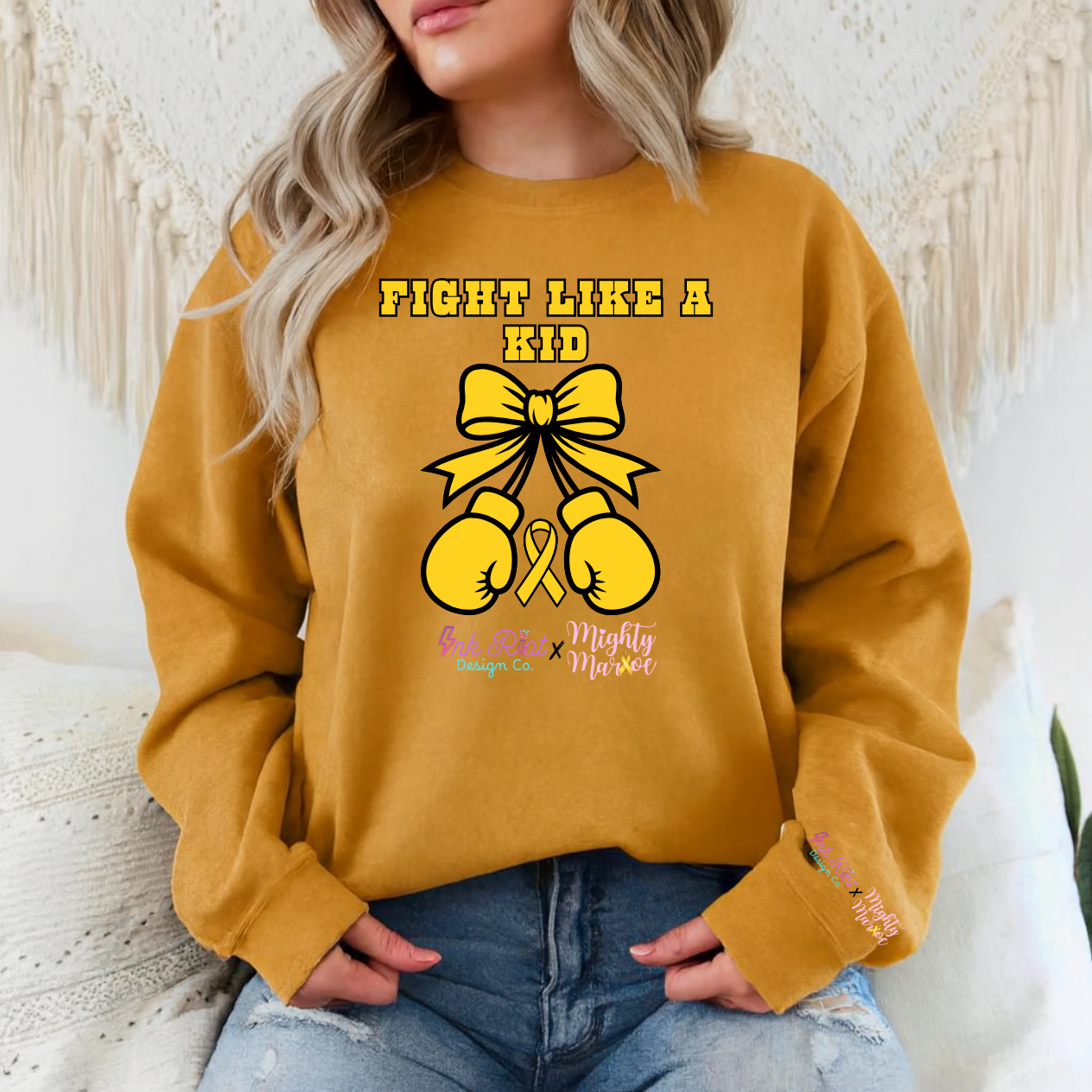 Mighty Marloe Fight Like A Kid Sweatshirt