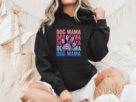 Dog Mama Paw Print Hoodie