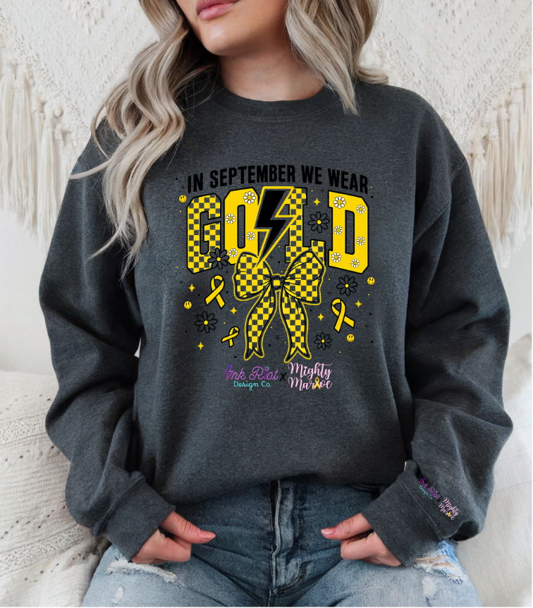 Mighty Marloe In September We Wear Gold Sweatshirt