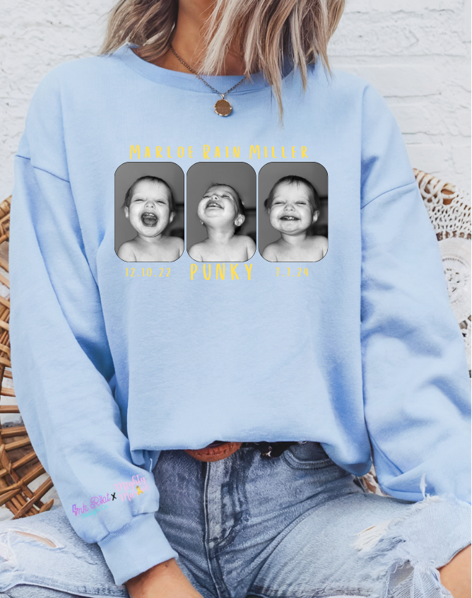 Mighty Marloe B&W w/Yellow Sweatshirt