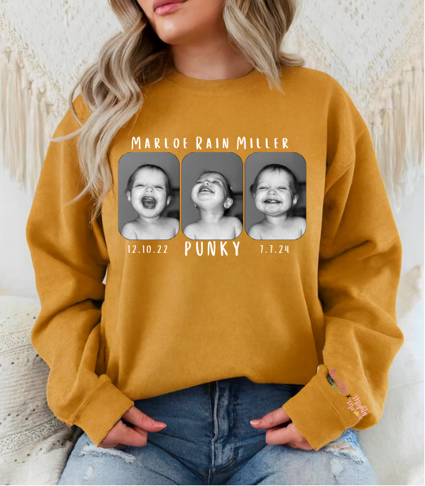 Mighty Marloe B&W w/White Sweatshirt