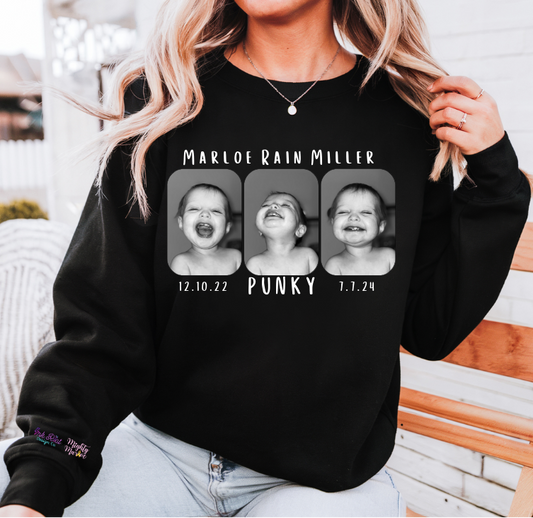 Mighty Marloe B&W w/White Sweatshirt