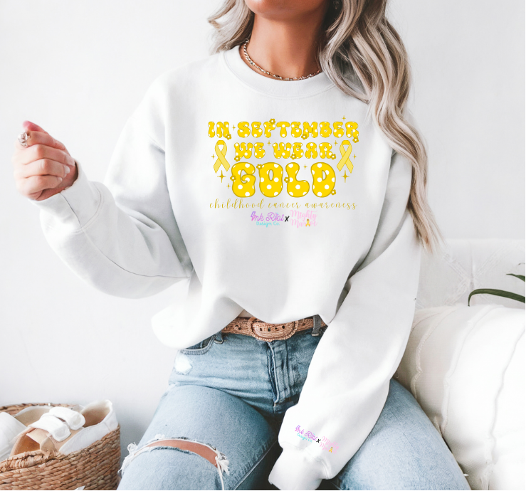 Mighty Marloe September Flowers & Dots Sweatshirt