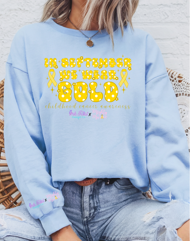 Mighty Marloe September Flowers & Dots Sweatshirt