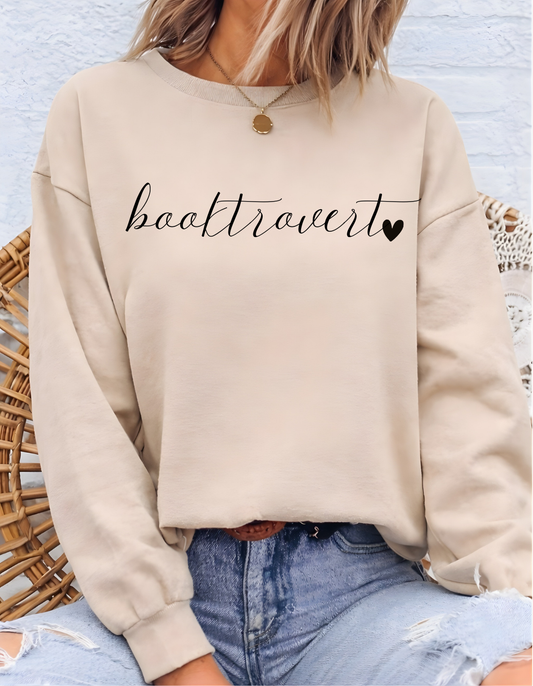 Booktrovert Heart Sweatshirt