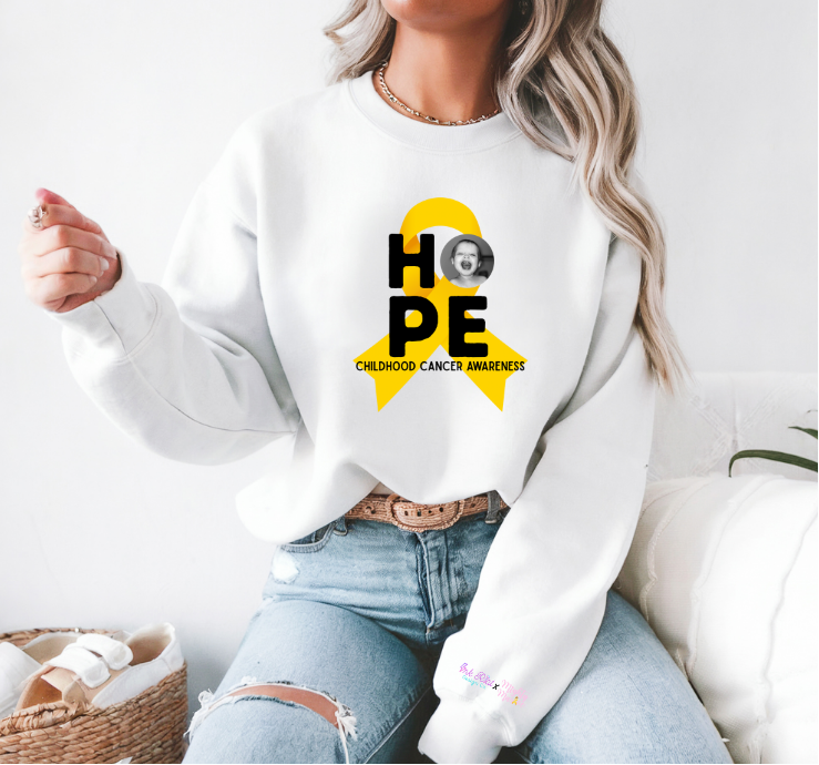 Mighty Marloe Hope Gold Ribbon Sweatshirt