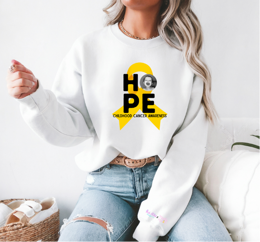 Mighty Marloe Hope Gold Ribbon Sweatshirt