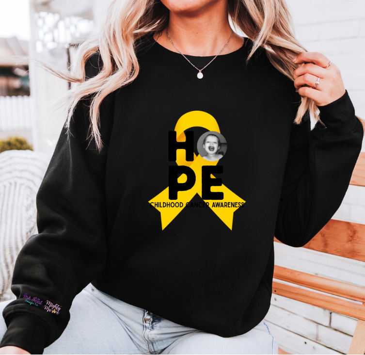 Mighty Marloe Hope Gold Ribbon Sweatshirt