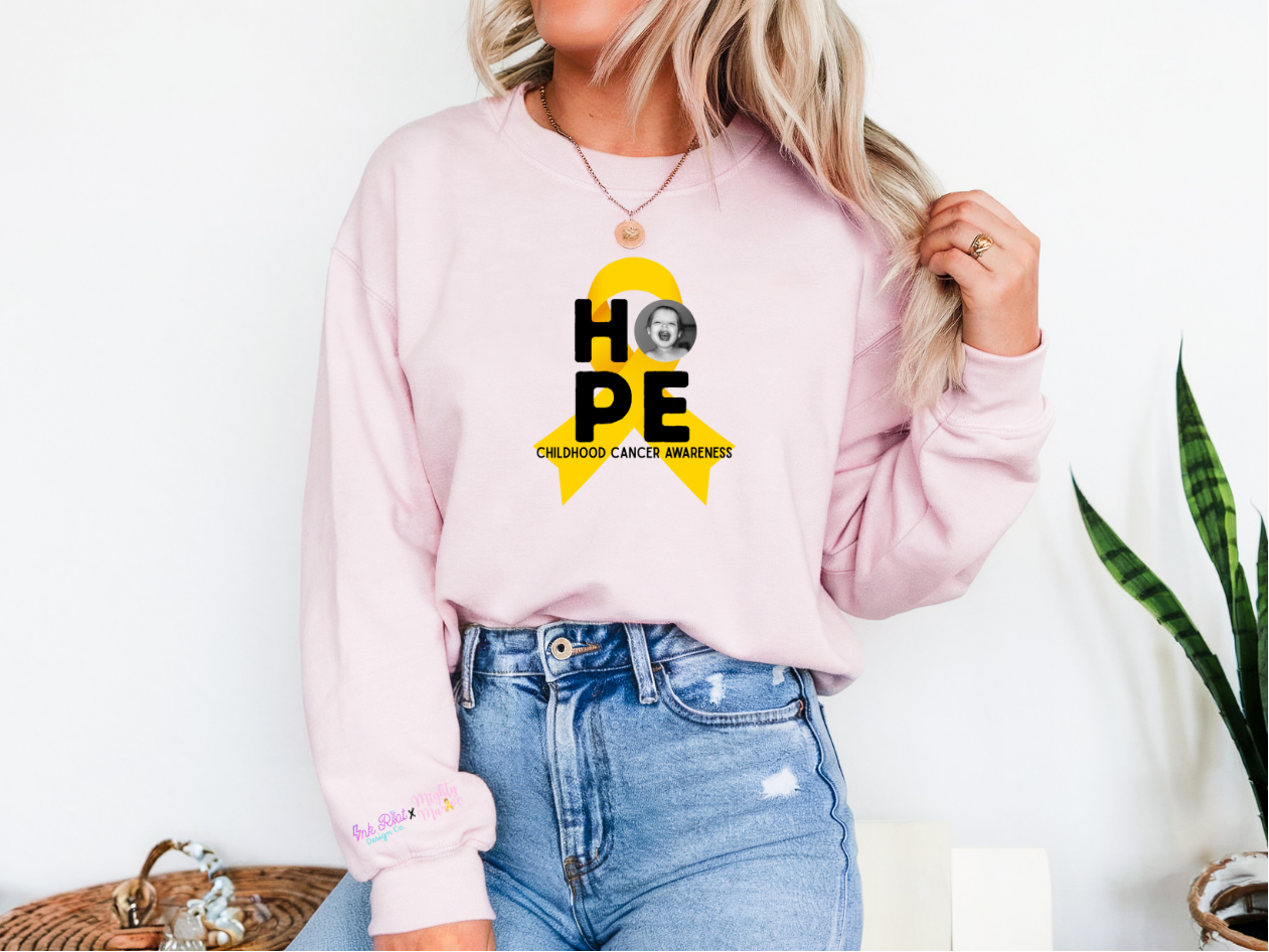 Mighty Marloe Hope Gold Ribbon Sweatshirt