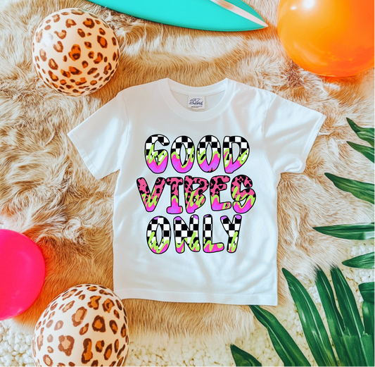 Checkered Good Vibes Only