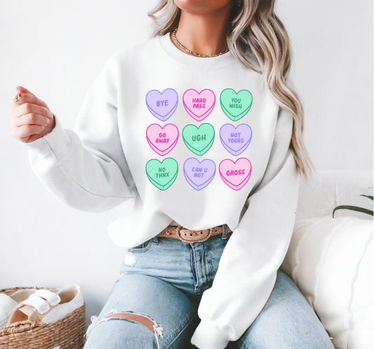 Candy Hearts Sweatshirt