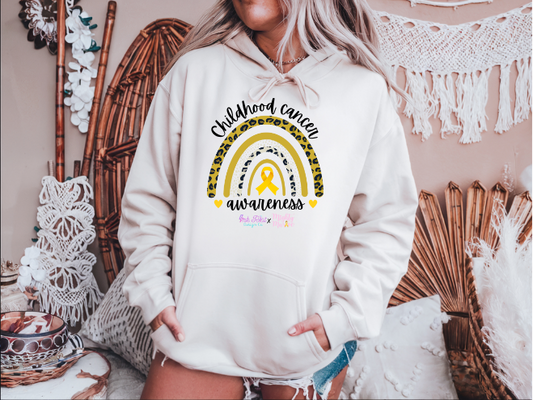 Mighty Marloe Leopard Rainbow Hoodie