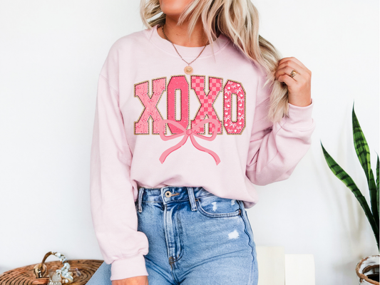 XOXO Bow Sweatshirt