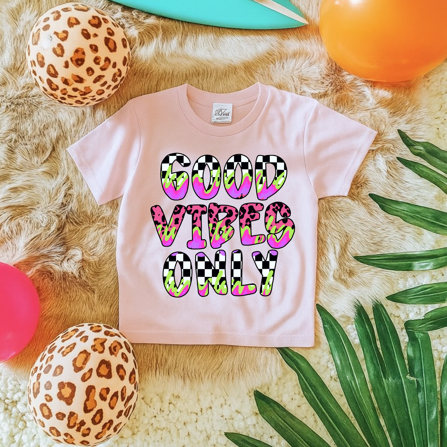 Checkered Good Vibes Only