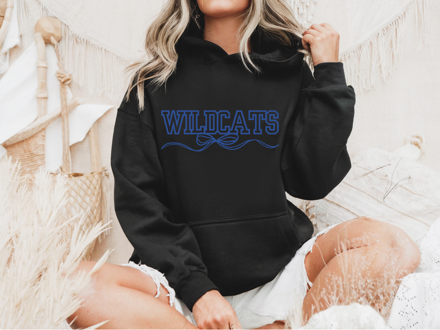 Wildcats Bow Hoodie