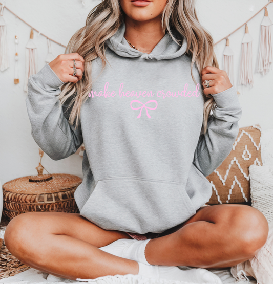 Gray & Pink Make Heaven Crowded w/Bow