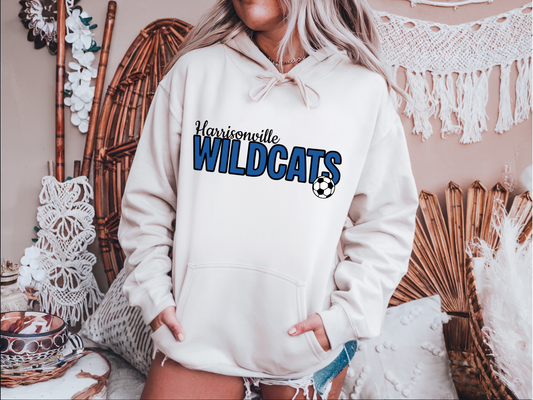 HV Wildcats Soccer Ball Hoodie