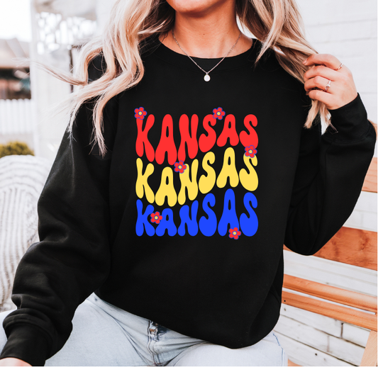Kansas & Flowers Sweatshirt