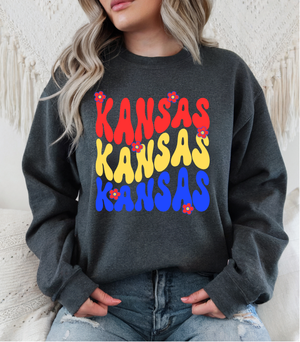 Kansas & Flowers Sweatshirt