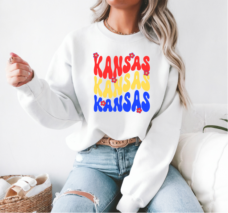 Kansas & Flowers Sweatshirt