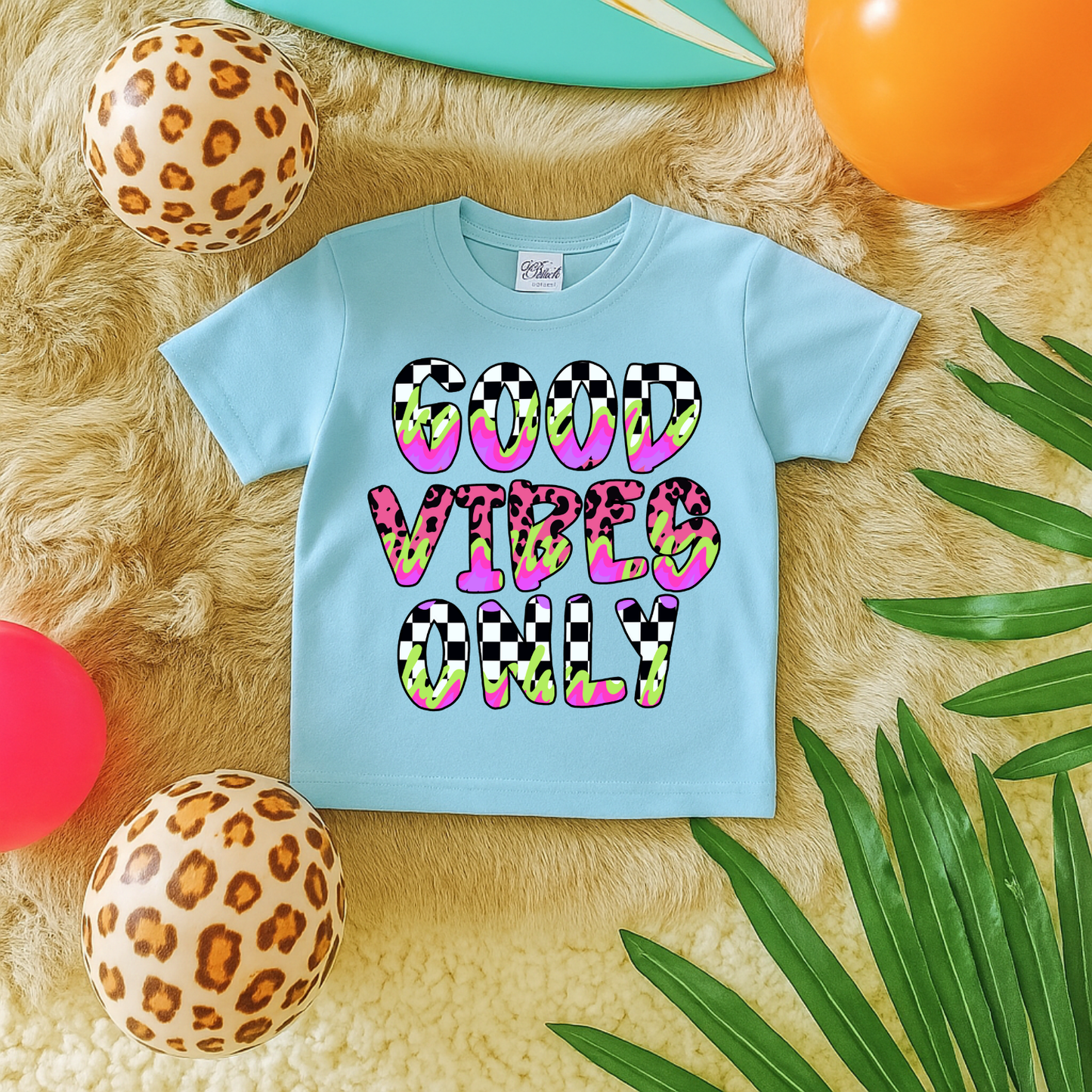 Checkered Good Vibes Only