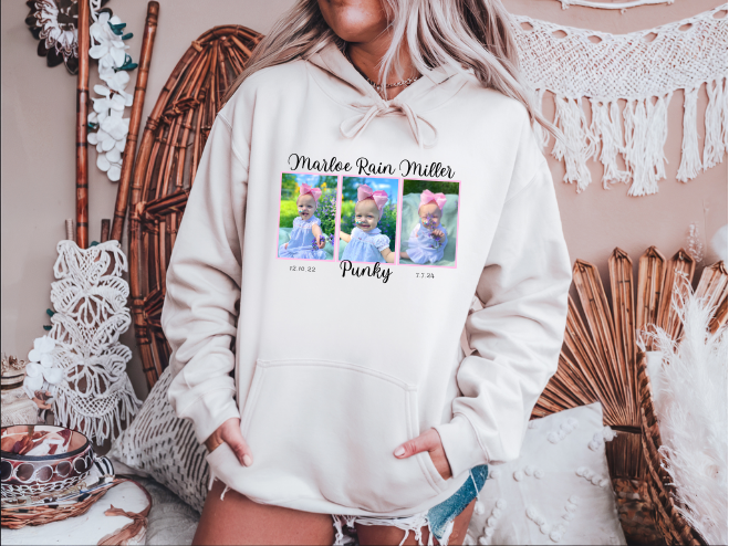 Mighty Marloe Pink Bow w/Pink Frame Hoodie