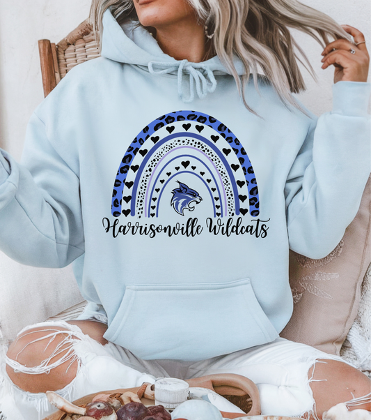 Wildcats Leopard Rainbow Hoodie