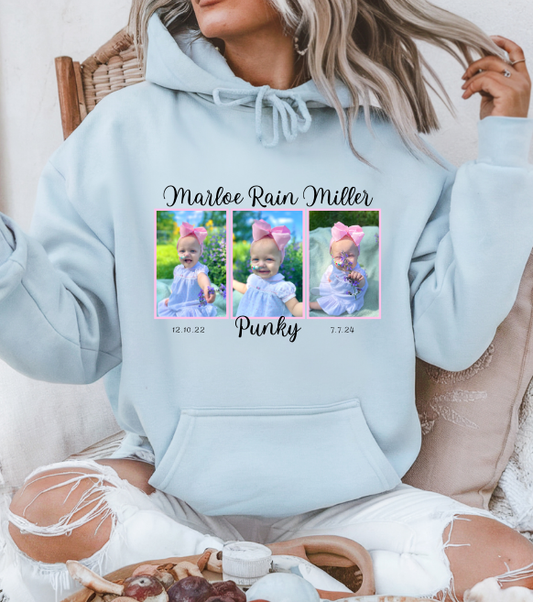 Mighty Marloe Pink Bow w/Pink Frame Hoodie