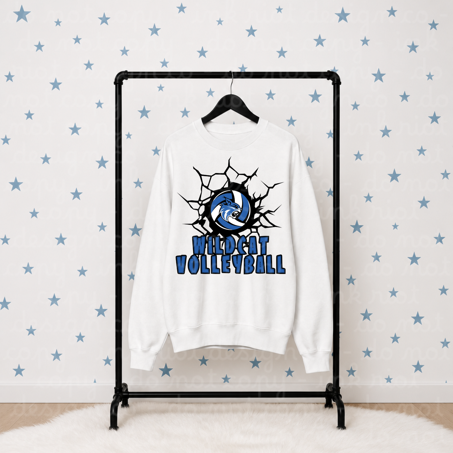 Wildcat Volleyball Burst
