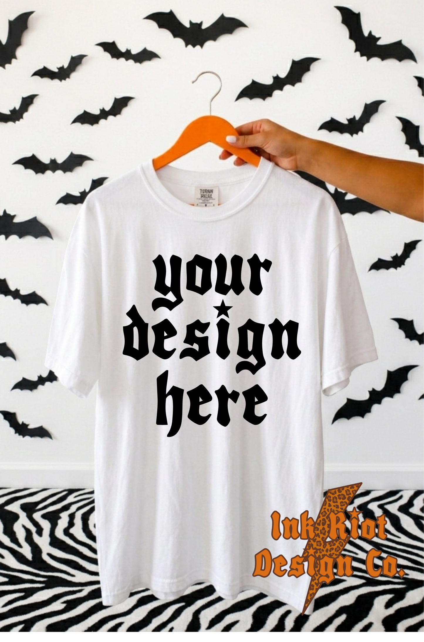 Halloween White Mock