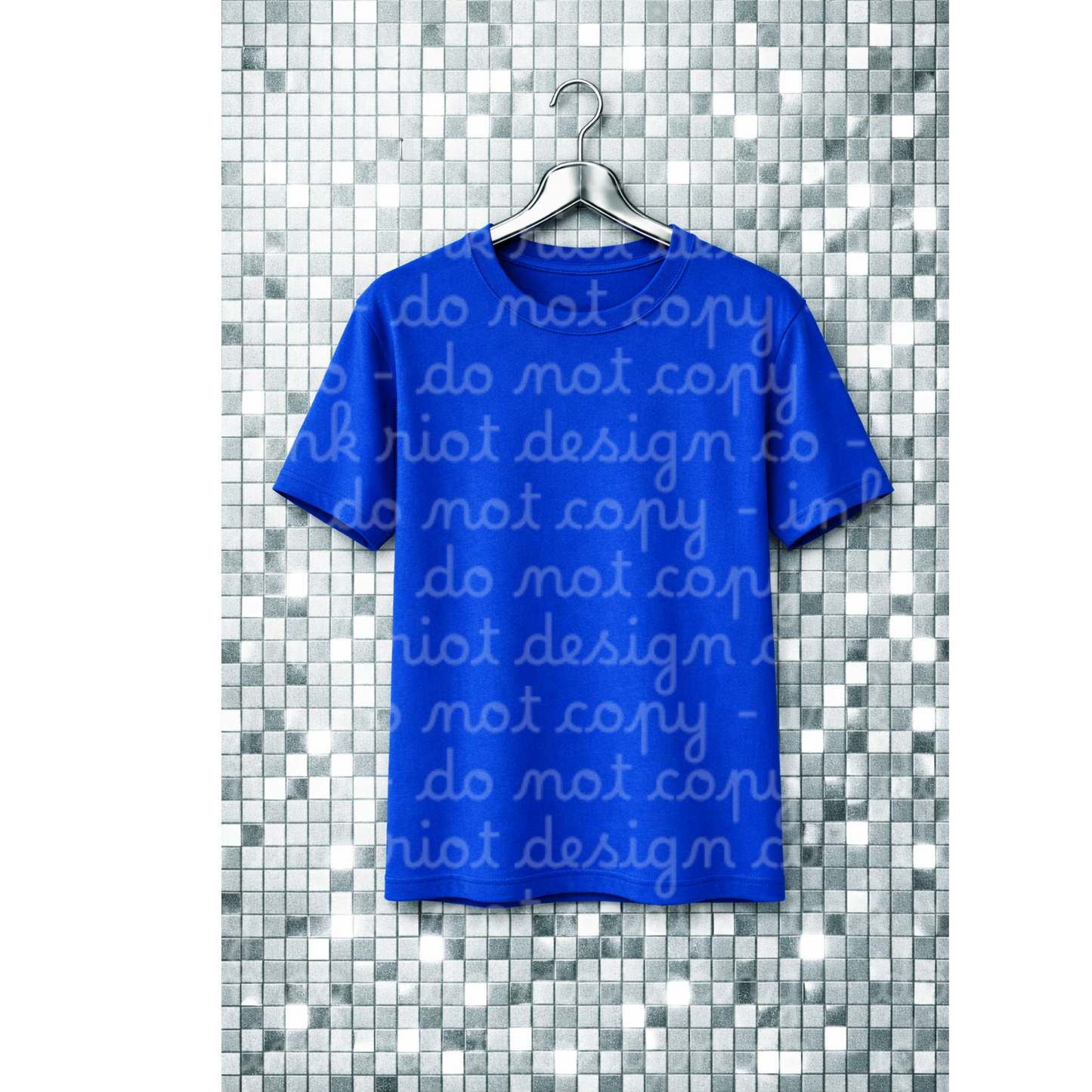 Mosaic Royal T-shirt Mock