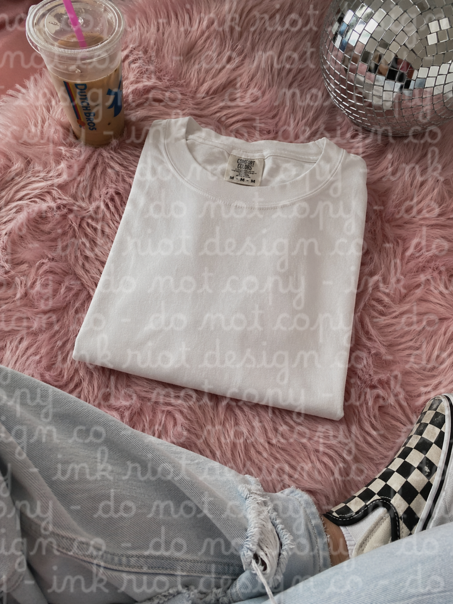 White CC Tee Mock