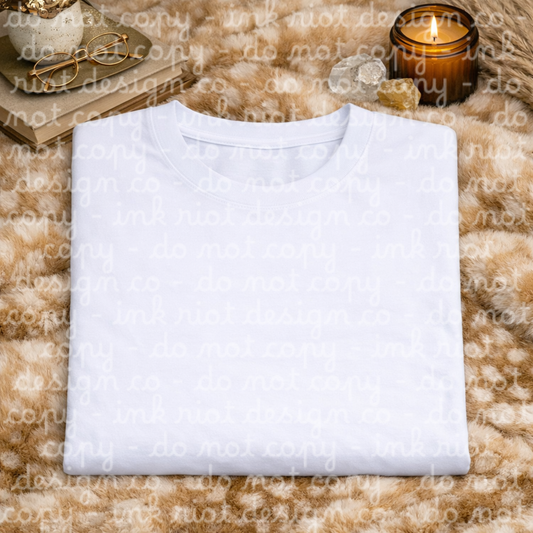 White T-shirt Mock