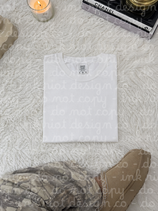 White Tee Mock