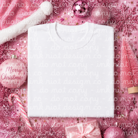 White Pink Christmas Mock