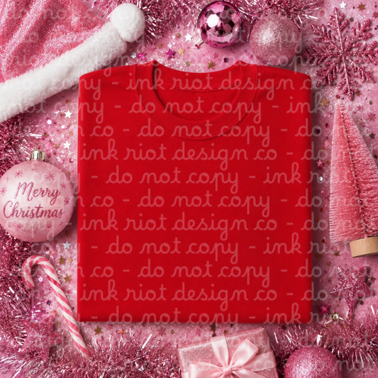 Red Pink Christmas Mock