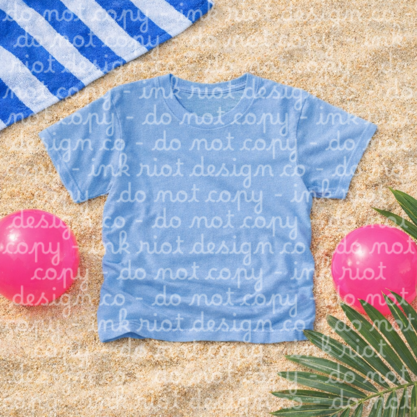 Beach - Chambray T-shirt Mock