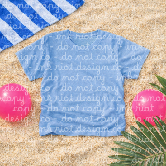Beach - Chambray T-shirt Mock