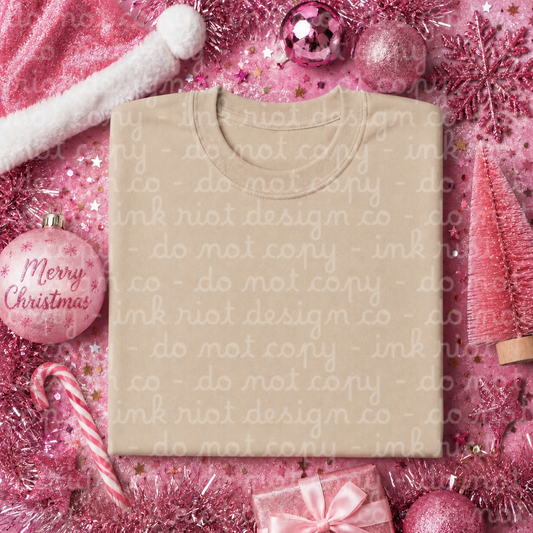 Sand Pink Christmas Mock