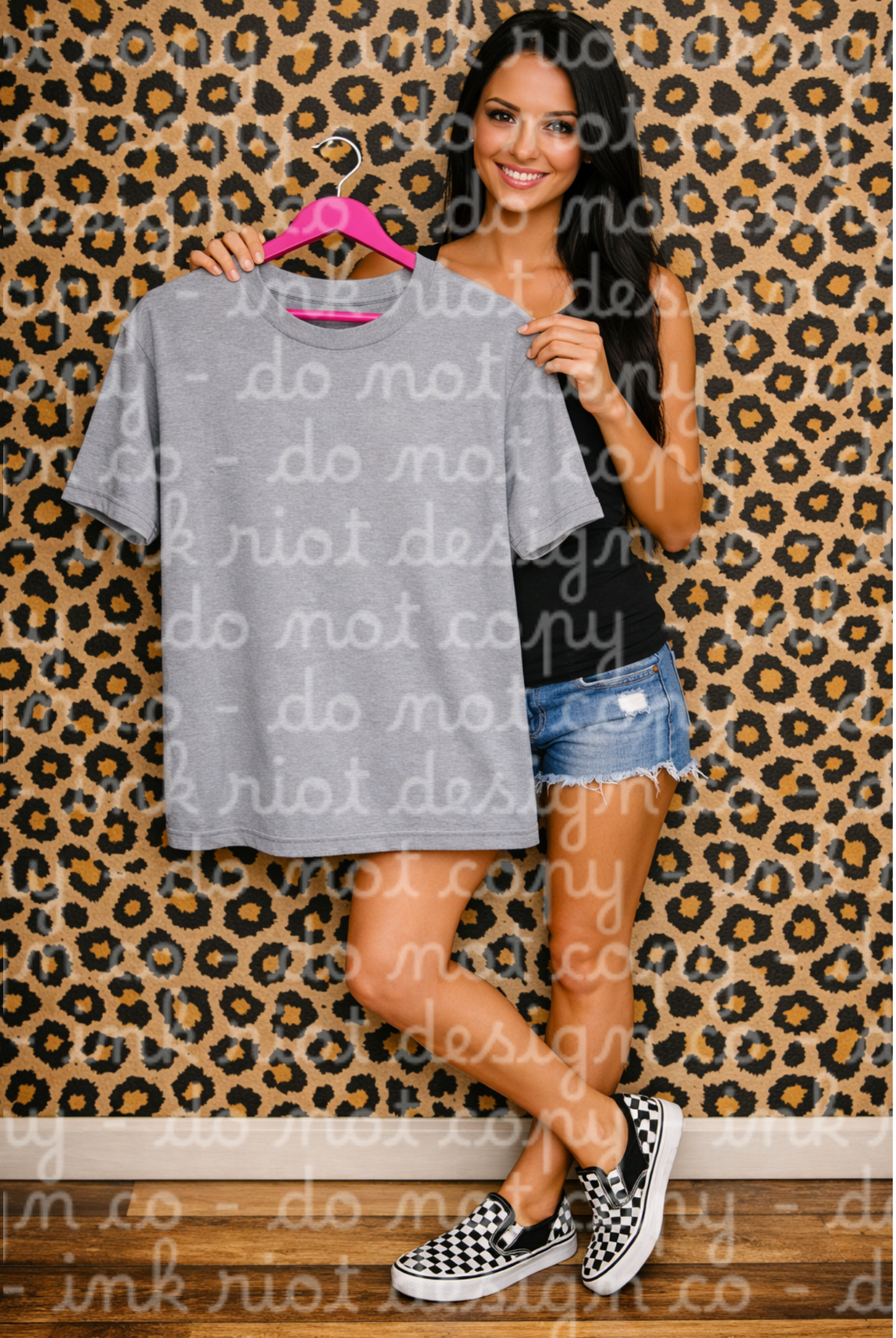 Gray T-Shirt Mock