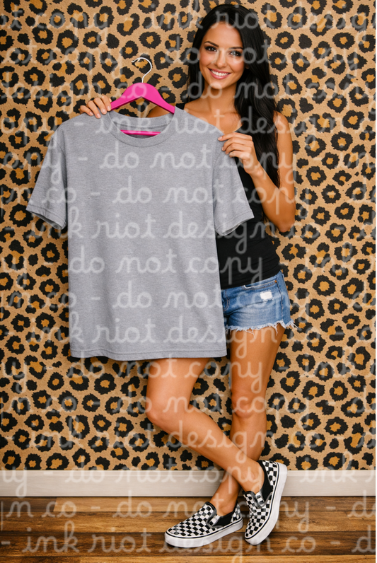 Gray T-Shirt Mock