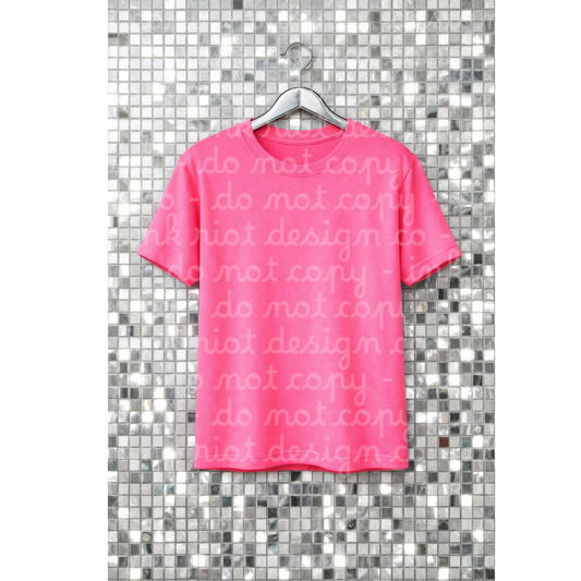 Mosaic Pink T-shirt Mock