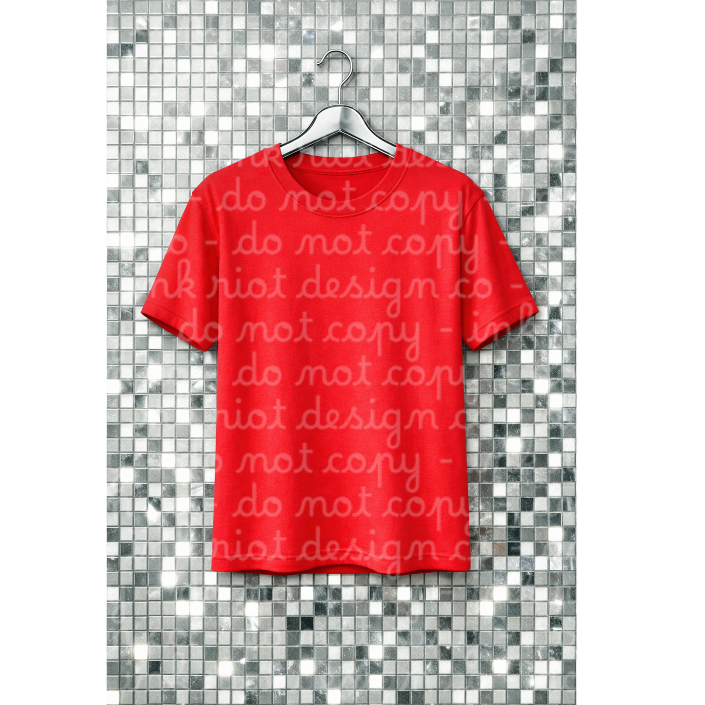 Mosaic Red T-shirt Mock