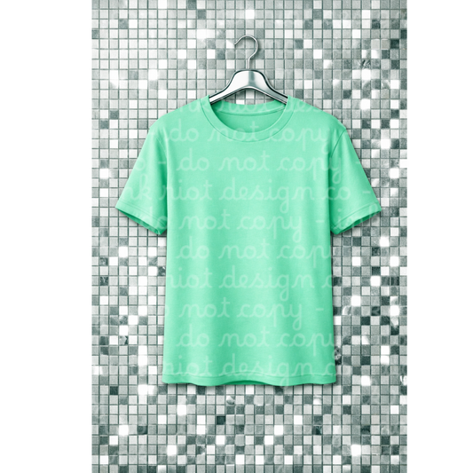 Mosaic Mint T-shirt Mock